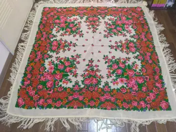 모스크바제 꽃무늬 코튼 스톨