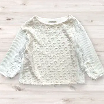 [ 새상품급 ] 개럴개런트 이소재 절개 자카드 7부 소매 티셔츠