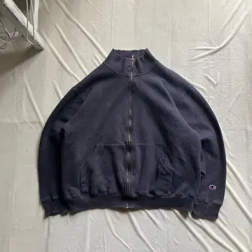 챔피온 집 스웨트 / 페이드 네이비 짧은 기장 챔피온