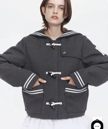 bibiy. CHARLENE SAILOR JACKET GRY