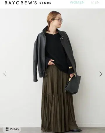 미사용 새상품 이번 시즌 두지엠 클라세 개더 맥시 스커트