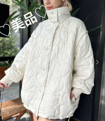 HELLO.SANFRANCISCO 스탠드 코쿤 하트 퀼팅 자켓