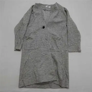 심 그레이 계열 롱 가디건 일본 사이즈 M