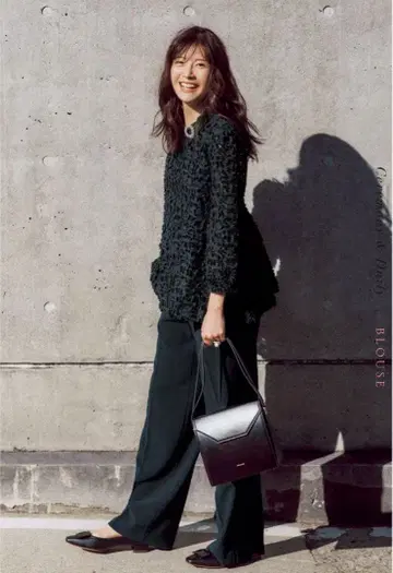 새상품급 23구 VERY 3월호 게재/풀렝스 팬츠 L