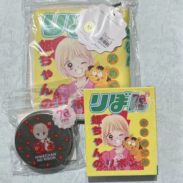 리본 70주년 히메짱의 리본 스티커, 메모, 에코백 3종 세트