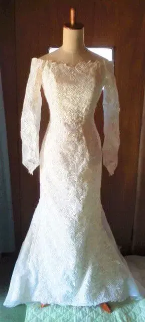 브라이덜 드레스 웨딩 드레스 슬렌더 드레스 총 자수 레이스 사양