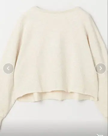 콘테 크롭 맨투맨 내추럴