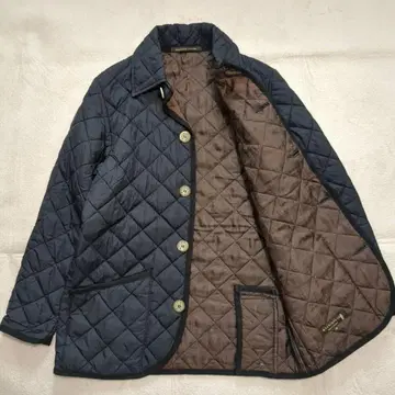 매킨토시 퀼팅 자켓 네이비 디자인 안감 36 사이즈