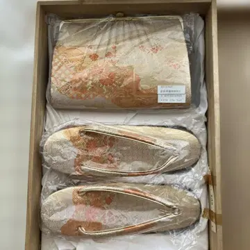 백과 조리 세트 꽃무늬 자수