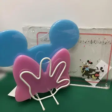 (11-8)미키 미니 도마 3개 스탠드 1개 세트 미사용 새상품