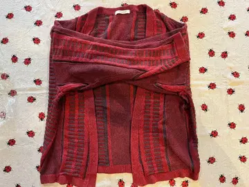 journal standard 빨간색 스트라이프 니트 가디건 S 사이즈