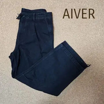 AIVER 와이드 데님 청바지
