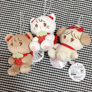 mikko 딸기 마스코트 봉제 인형