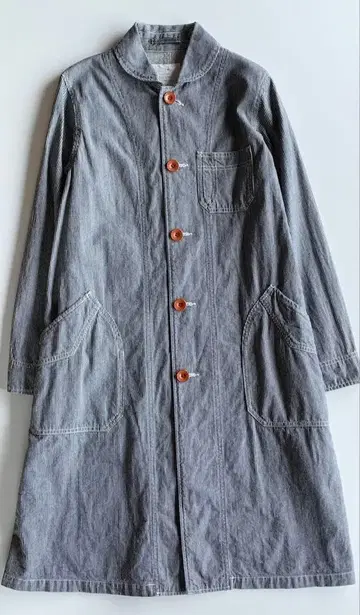 내추럴 랜드리 히코리 롱 코트