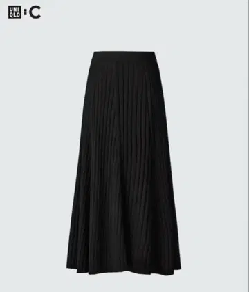 새상품급! 유니클로 메리노 블렌드 스커트 블랙 XS