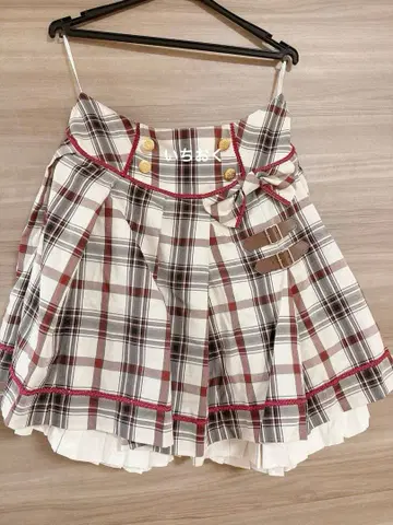 Angelic Pretty 타탄 체크 레슨 스커트