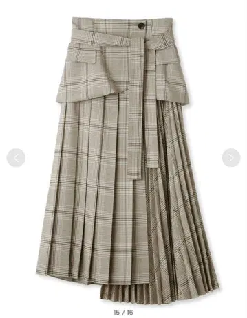 거의 미사용 lilybrown 플리츠 코르셋 스커트 S