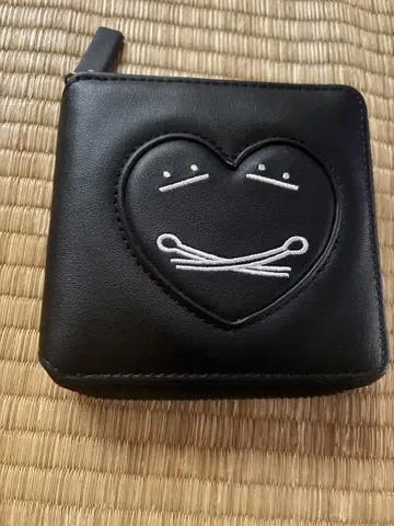 그라니프 흑백 러브 뷰티풀 섀도우 지퍼 지갑