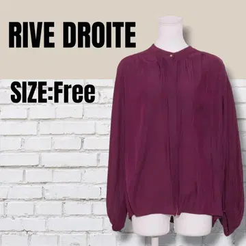 새상품급 RIVE DROITE 라브드 로와 퍼플 블라우스 일본제