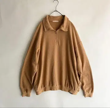 nest Robe CONFECT 일본제 블록 인레이 지퍼 풀오버