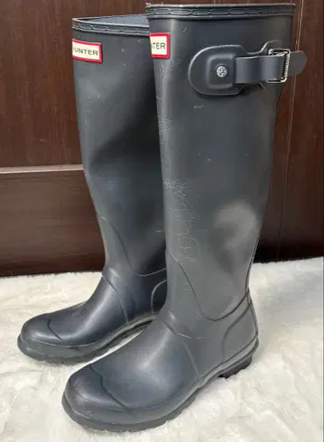 HUNTER 헌터 러버 롱 부츠 EU37 장화 레인부츠