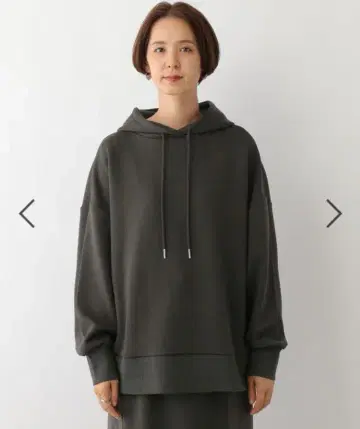 LEPSIM 이소재 개더 후드티 차콜