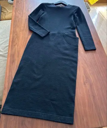 요시에 이나바 블랙 롱 원피스 9호