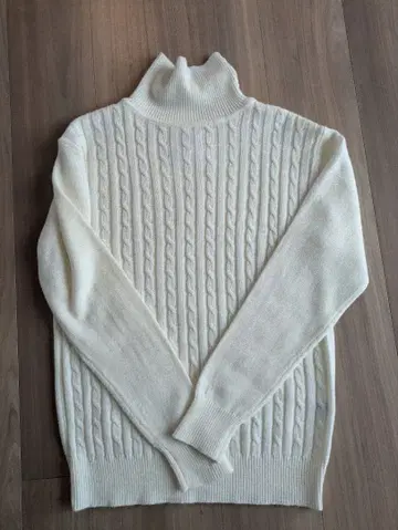 CIAOPANIC TYPY 아이보리 케이블 니트 M