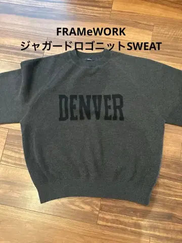 FRAMeWORK 자카드 로고 니트 SWEAT