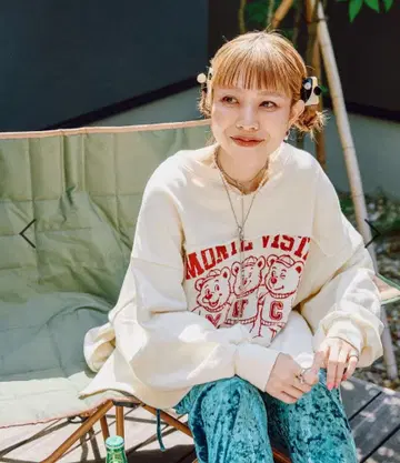 [ Make stuff '25 ] aimi 로고 프린트 맨투맨 니코앤드