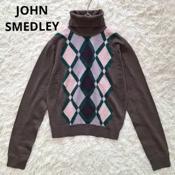 새상품급 존스메들리 엑스트라 파인 메리노울 터틀넥 니트