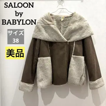 [새상품급] SALOON by BABYLON 페이크 무스탕 코트 숏 기장