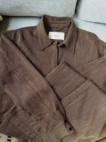 TODAYFUL 헤링본 셔츠 콤비 메종 점프수트 브라운 미사용