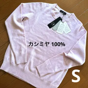 타카시마야 캐시미어 니트 스웨터 S 핑크 타카시마야 새상품