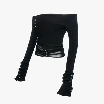 theredthread S button layered knit tops