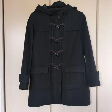 유니클로 블랙 더플 코트 XL