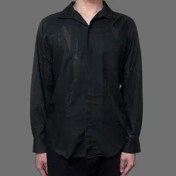 JUN MEN Cross pattern see-through shirts
