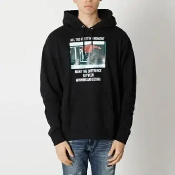 zG511 [ L ] AZUL by moussy 오버 사이즈 후드티