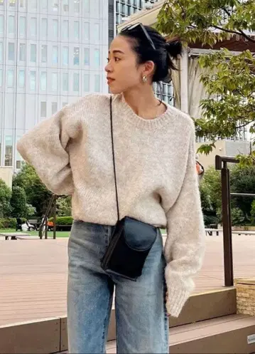 Ungrid 컬러 모헤어 혼방 루즈 니트