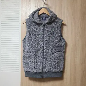 Gymplehx 후드 부착 보아 베스트 그레이 사이즈 14