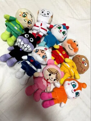 호빵맨 봉제 인형 9체 세트