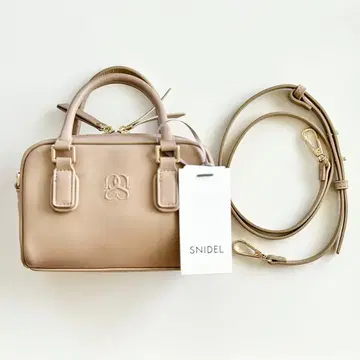 SNIDEL 미니 보스턴 백 베이지 스나이델