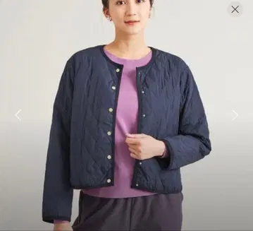 A DAY IN THE LIFE 퀼팅 노카라 자켓