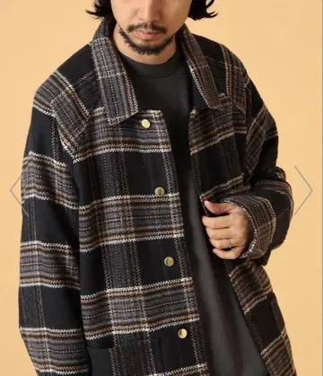 BEAMS LIGHTS / 엑스트라 우븐 체크 커버올