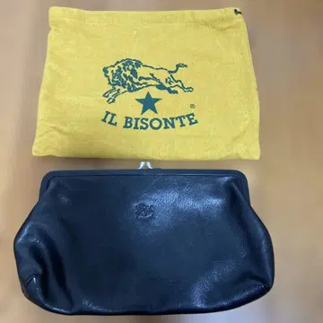 IL BISONTE 블랙 클러치백 수납 가방 포함