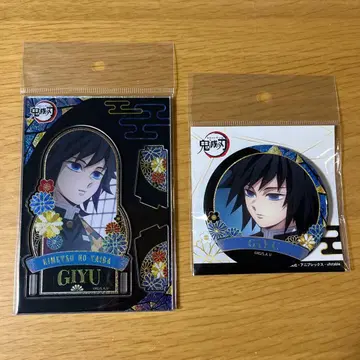 귀멸의 칼날 나전칠기풍 시리즈 아크릴 스탠드 캔뱃지 토미오카 기유