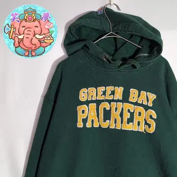 후드티 그린 NFL 패커스 리복 L 사이즈 와펜