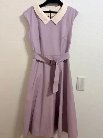 [ 새상품급 ] 슬리브리스 라벤더 원피스 결혼식/애프터눈