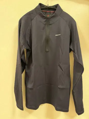 BRIEFING 하프 지퍼 셔츠 M 블랙