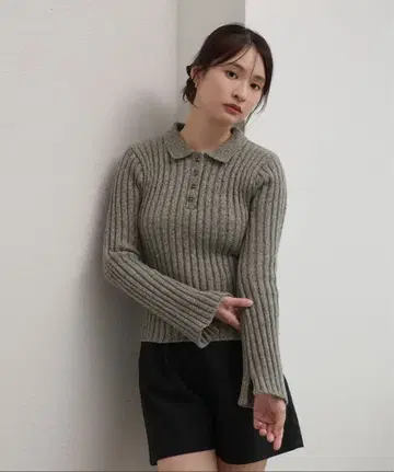 [ raffime ] 슬라브 폴로 니트